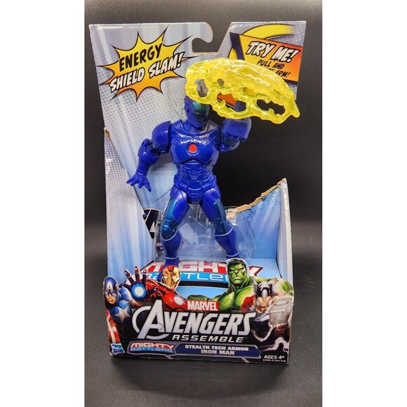 Iron Man Stealth Tech Armor Marvel Mighty Battlers Hasbro 2013 New in Package - Picture 1 of 8